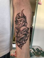 腕に2face☆Yさん☆komakitattoo