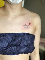 M様より胸元♡tattoo