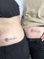 飛び込みカップル♡バラtattoo