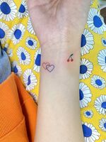 大満足のさくらんぼと♡tattoo