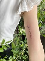 念願のレタリングtattoo！